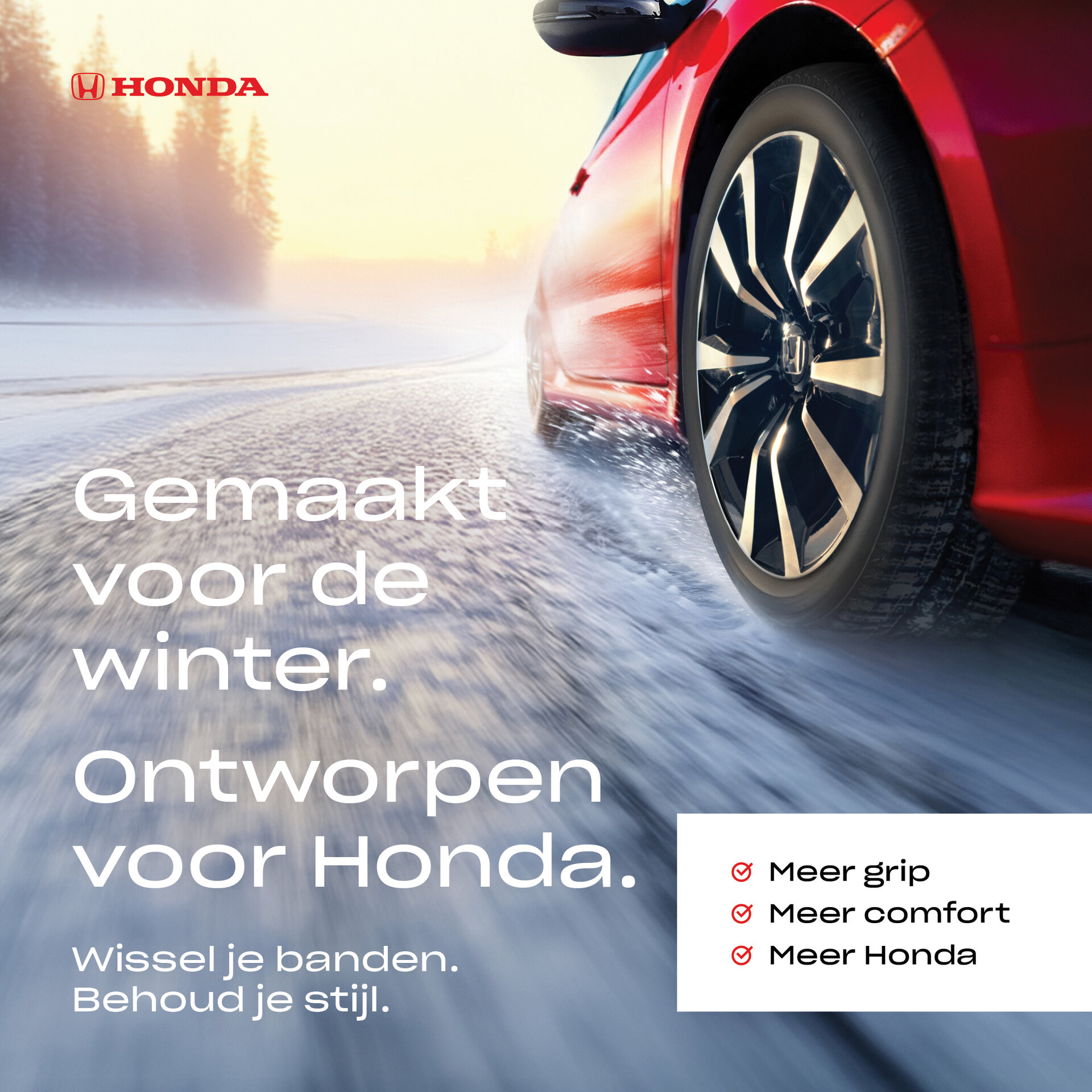 Honda Wintersets: veilig & stijlvol de baan op